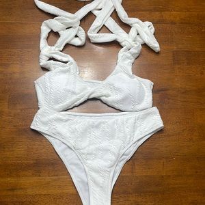 Shein size M Never worn white swimsuit
